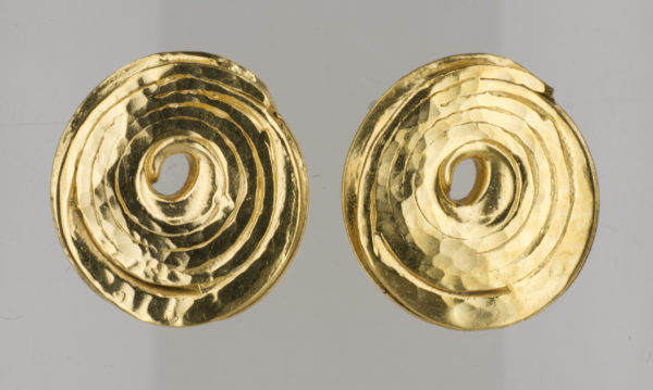 silver vermeil stud earrings